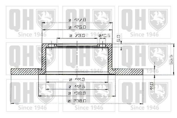 QUINTON HAZELL Тормозной диск BDC3185